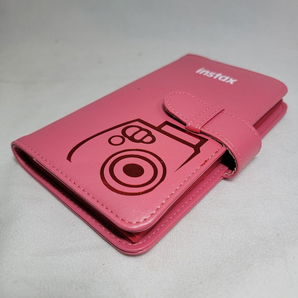Fujifilm instax Mini Photo Album Wallet Hot Pink with 18 pages holds 108 Photos